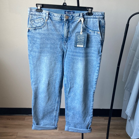 Democracy absolution high rise boyfriend jean slimming panels Denim Jean 14P - Picture 8 of 17